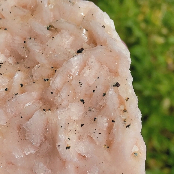 Icy Pink Peach Display Dolomite w/ Chalcopyrite Specimen--Collector's Quality - Picture 10 of 17